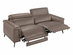 Angel Cerda Sofá relax 3 plazas piel visón 6105 Beige Online
