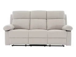 Vente-unique Sofá relax de 3 plazas de tela chenilla color LANA Beige Best