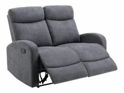 Vente-unique Sofá Relax|Sofá relax de 2 plazas de tela estilo contemporáneo EVELYN