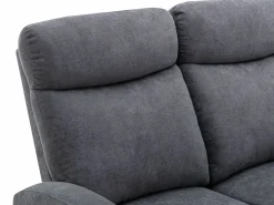 Vente-unique Sofá Relax|Sofá relax de 2 plazas de tela estilo contemporáneo EVELYN