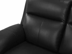 Vente-unique Sofá relax mecánico 3 plazas piel búfalo PAKITA Negro Discount