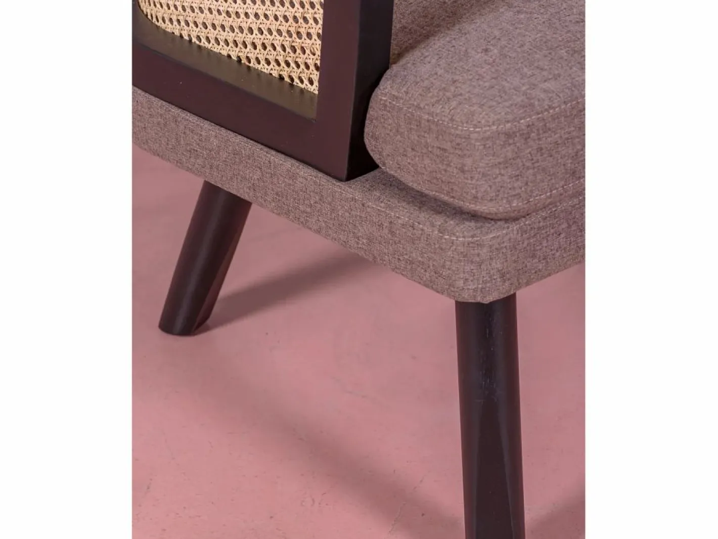 Nest Dream Sofá retro vintage en ratán natural y cojín de algodón - Leeds - Negro Discount
