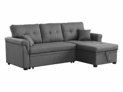 Concept-Usine Sofá rinconera convertible 4 plazas de tela TORONTO Gris claro Sale