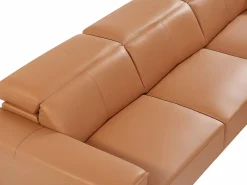 Vente-unique Todos Los Sofás|Sofá Vintage|Sofá rinconera derecha de piel de búfalo ANDOR
