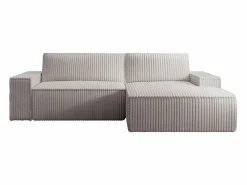 Sofá rinconera derecha de pana grueso color AMELIA^Vente-unique