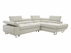 Vente-unique Sofá rinconera derecha de pana NURAZIO Beige Online
