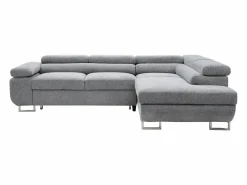 Vente-unique Sofá De Tela|Sofá Cama|Sofá rinconera derecha en tela texturizada NURAZIO