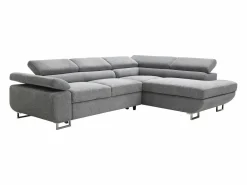 Vente-unique Sofá De Tela|Sofá Cama|Sofá rinconera derecha en tela texturizada NURAZIO
