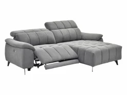 Sofá rinconera derecha relax eléctrico en tela texturizada CELTIMO^Vente-unique Outlet