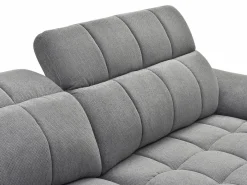 Sofá rinconera derecha relax eléctrico en tela texturizada CELTIMO^Vente-unique Outlet