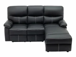 Vente-unique Sofá Relax|Sofá rinconera derecha relax de piel sintética color CANBY