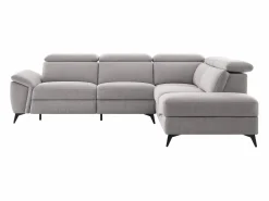 Sofá rinconera derecha relax eléctrico en tejido jaspeado CADILO^Vente-unique Outlet