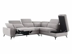 Sofá rinconera derecha relax eléctrico en tejido jaspeado CADILO^Vente-unique Outlet