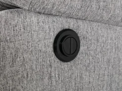 Vente-unique Sofá rinconera derecha relax eléctrico de tela LUNANO Gris claro Best