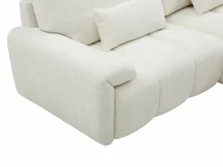 Vente-unique Sofá - 4 Plazas|Sofá rinconera derecho en chenilla ANELKO