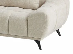 Sofá rinconera izquierda con respaldo reclinable en terciopelo texturizado MAVIRO^Vente-unique