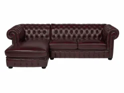 Sofá rinconera izquierda chesterfield 100% piel BRENTON^LINEA SOFA Discount