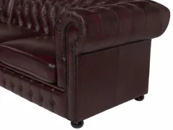 Sofá rinconera izquierda chesterfield 100% piel BRENTON^LINEA SOFA Discount