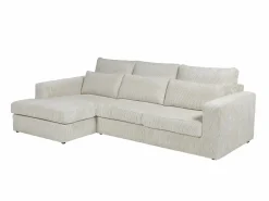 sofá rinconera izquierda de pana MONDOVI^Vente-unique New