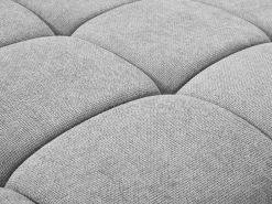 Vente-unique Sofá Relax|Sofá rinconera izquierda relax eléctrico de tela efecto acolchado MOLPICA