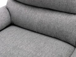 Vente-unique Sofá rinconera izquierda relax eléctrico de tela LUNANO Gris claro Sale