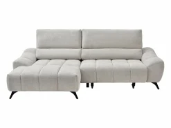 Sofá rinconera izquierda relax con asiento deslizante en tela ELOSIA^Vente-unique Outlet