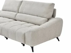 Sofá rinconera izquierda relax con asiento deslizante en tela ELOSIA^Vente-unique Outlet