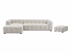 Sofá rinconera izquierda y chaise longe de tela DILOME de Pascal Morabito^Vente-unique Best