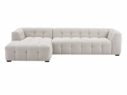 Sofá rinconera izquierda y chaise longe de tela DILOME de Pascal Morabito^Vente-unique Best