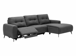 Sofá rinconera (ángulo derecho) relax eléctrico de tela capitoné NERUDA^Vente-unique Discount