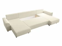 Sofá rinconera panorámico de pana acanalado NESSARO^Vente-unique Sale
