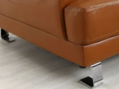 LINEA SOFA Todos Los Sofás|Sofá Vintage|Sofá rinconera piel caramelo ángulo izquierdo EXCELSIOR II