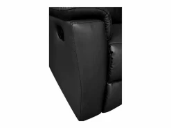 Vente-unique Sofá rinconera relax de Cuero vacuno color EVASION Negro Discount