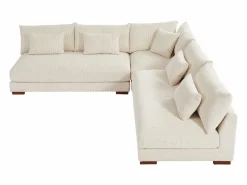 Sofá rinconera reversible de pana SPERONE de Pascal Morabito^Vente-unique Clearance