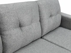 Sofá rinconera reversible de tela jaspeado patas de madera BARTOLOME^Vente-unique Clearance