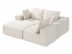 Sofá Modular|Sofá Seccional Modular SucceBuy en Forma de L con Chaise Longue y Cojín