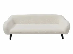 Sofá, sillón, cama para mascotas de tela y madera - L.99 x Alt. .32 cm, blanco ZOLIA^Vente-unique Online