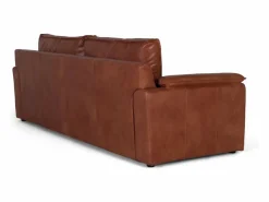 Giner y colomer Sofá Vintage|Sofá De Piel|Sofá tapizado en piel natural estilo vintage 3 plazas