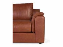Giner y colomer Sofá Vintage|Sofá De Piel|Sofá tapizado en piel natural estilo vintage 3 plazas