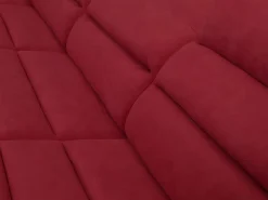 Vente-unique Sofá Xxl|Sofá XXL Rojo/Negro ángulo derecho BOILEAU - Barato