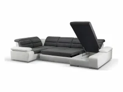 Sofá XXL Sofá XXL gris/blanco ángulo derecho BOILEAU^Vente-unique