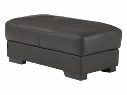 Sofá y puf de piel ángulo derecho METROPOLITAN II^Vente-unique Hot