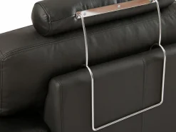 Vente-unique Sofá Modular|Sofá De Piel|Sofá y puf de piel ángulo izquierdo METROPOLITAN II