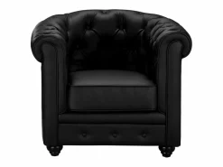 Vente-unique Sillón|Sofá y sillón CHESTERFIELD - Piel sintética