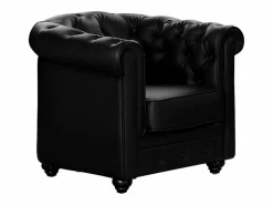 Vente-unique Sillón|Sofá y sillón CHESTERFIELD - Piel sintética