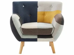 Vente-unique Conjunto Sofá Y Sillón|Sofá y sillón SERTI II de 3 plazas en tejido patchwork