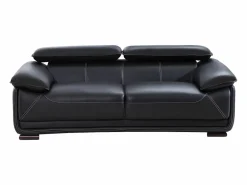 Sofa 3 plazas de piel color MACELO^Vente-unique Outlet
