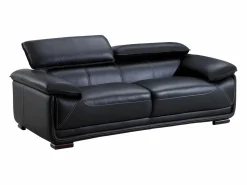 Sofa 3 plazas de piel color MACELO^Vente-unique Outlet