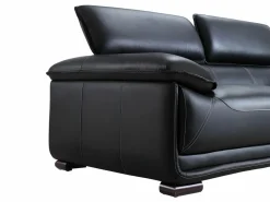Sofa 3 plazas de piel color MACELO^Vente-unique Outlet