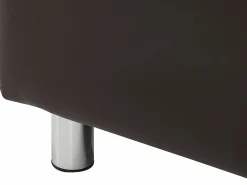 Vente-unique Sofa 3+2 plazas de piel sintetica color marrón ACKLEY Marru00f3n chocolate Clearance